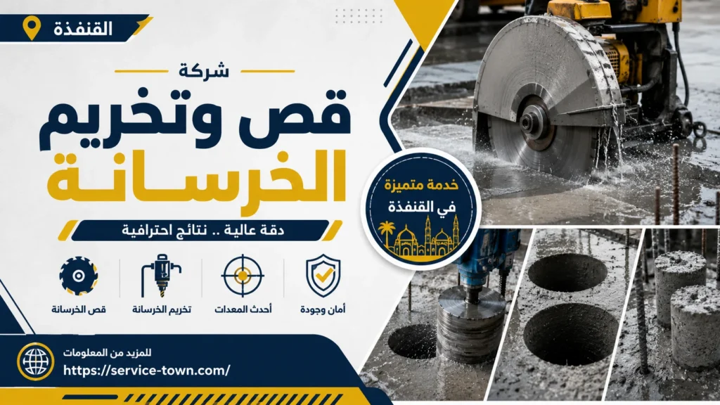 شركة قص وتخريم الخرسانة بالقنفذة
