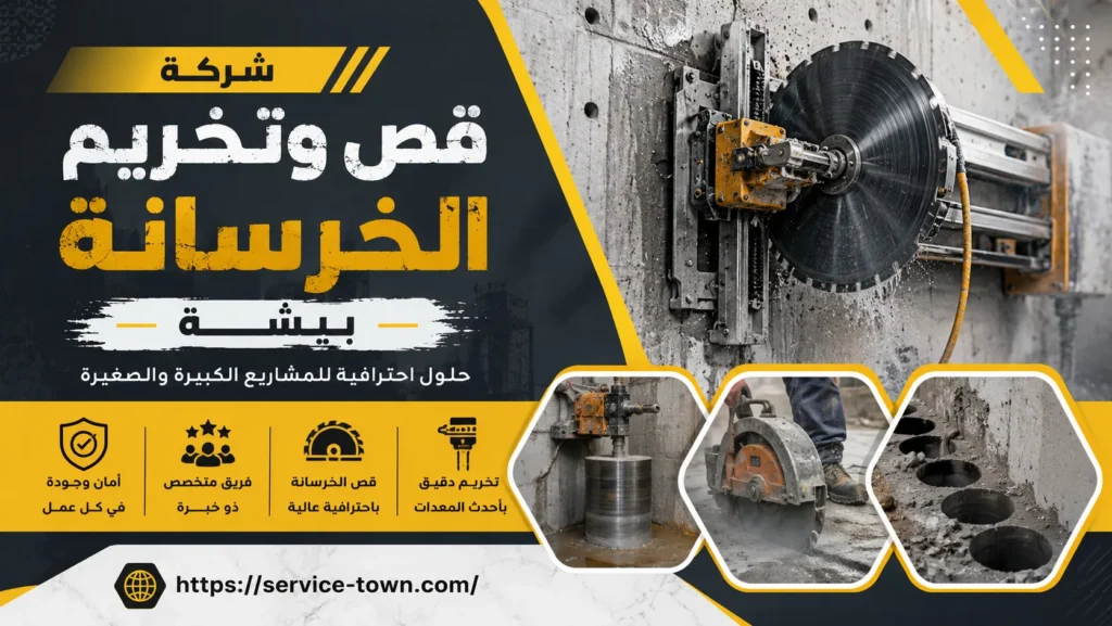 شركة قص وتخريم الخرسانة ببيشة